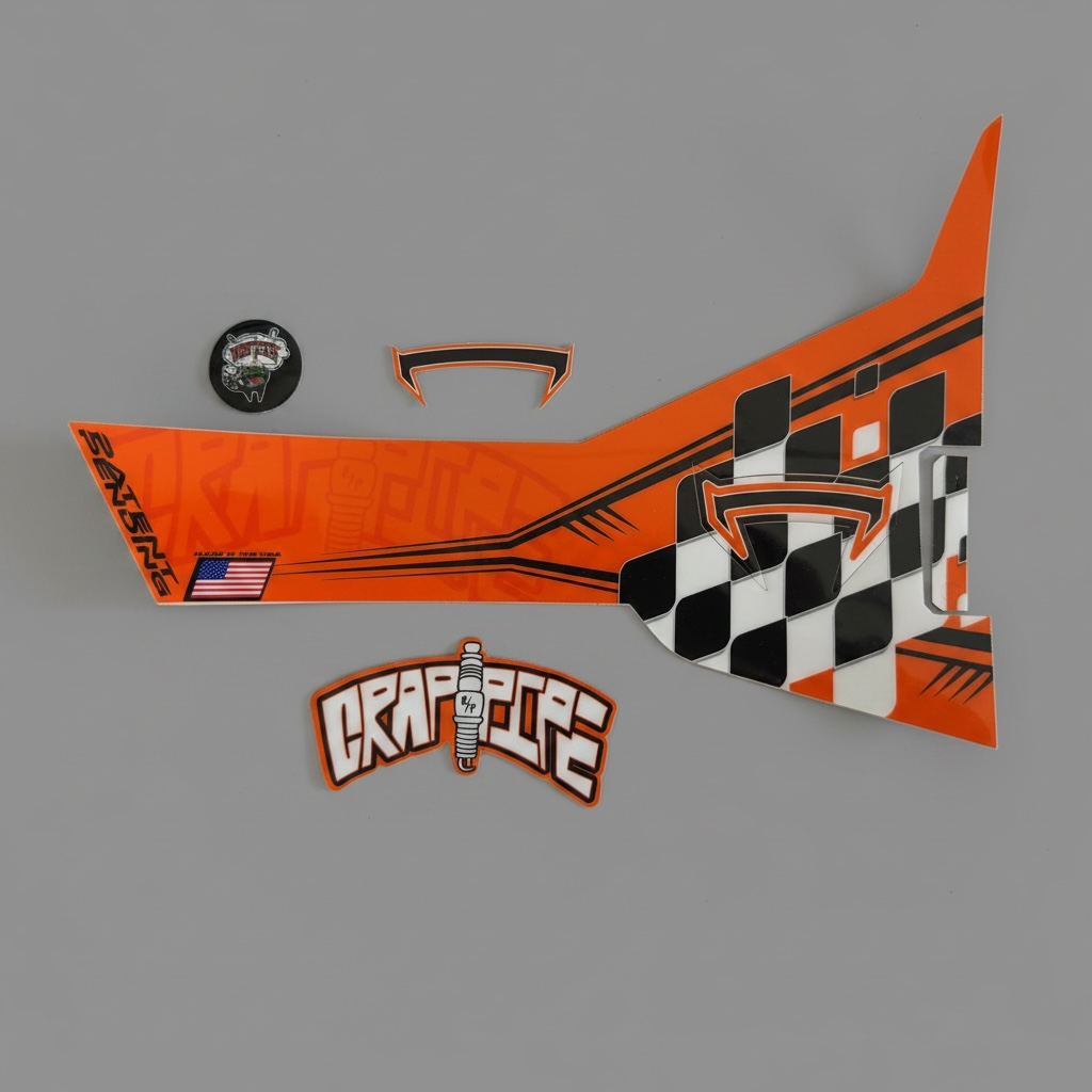 Long stickers for Gas Gas, AJP, Beta, KTM